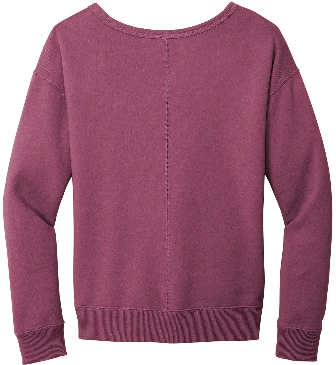 Port & Company Ladies Beach Wash Garment-Dyed V-Neck Sweatshirt