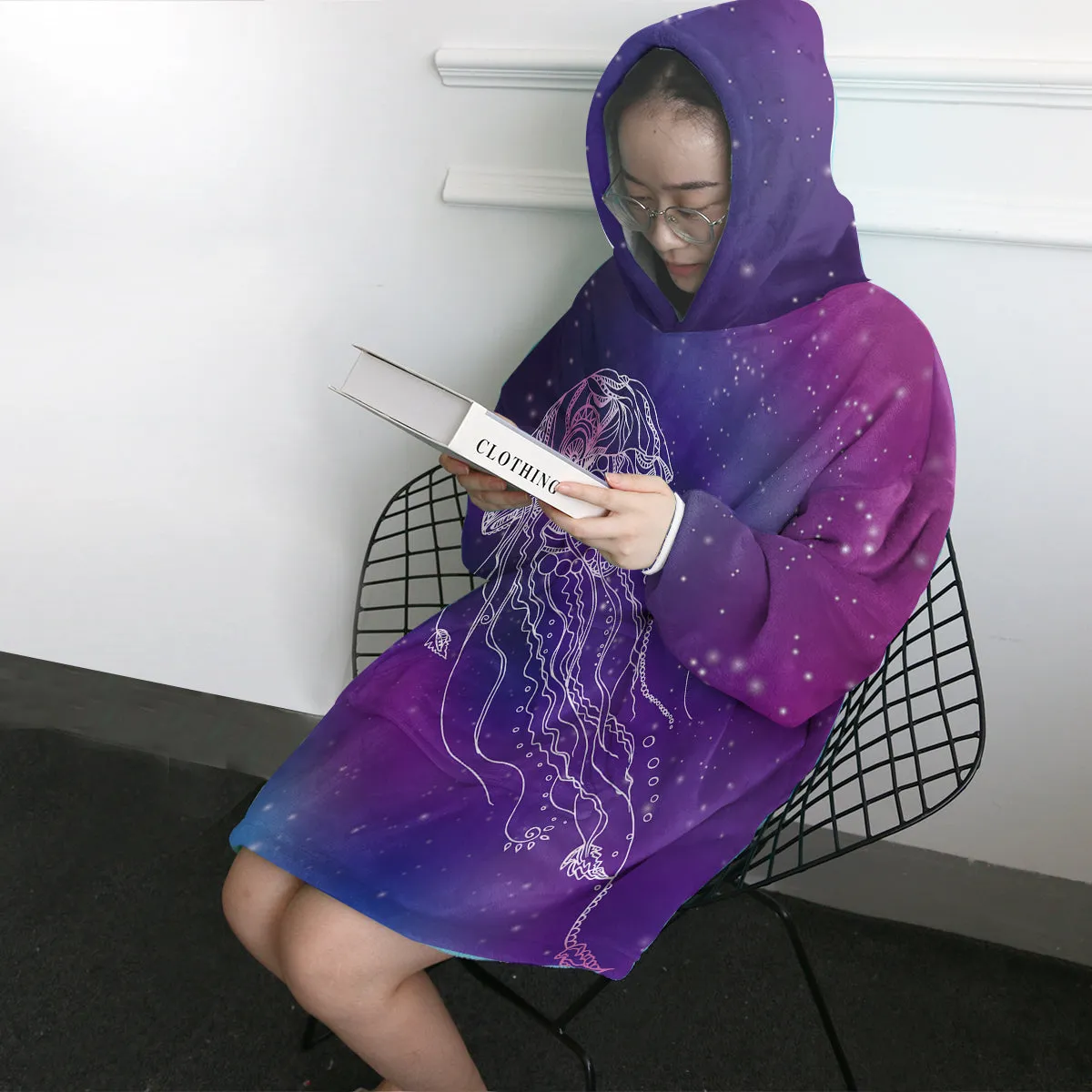 Purple Jelly Dreams Wearable Blanket Hoodie