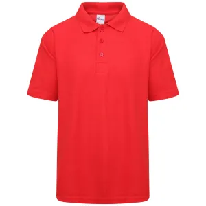 School Uniform Red Polo T Shirts Kids T Shirt Boys Girls Tee Top Sports