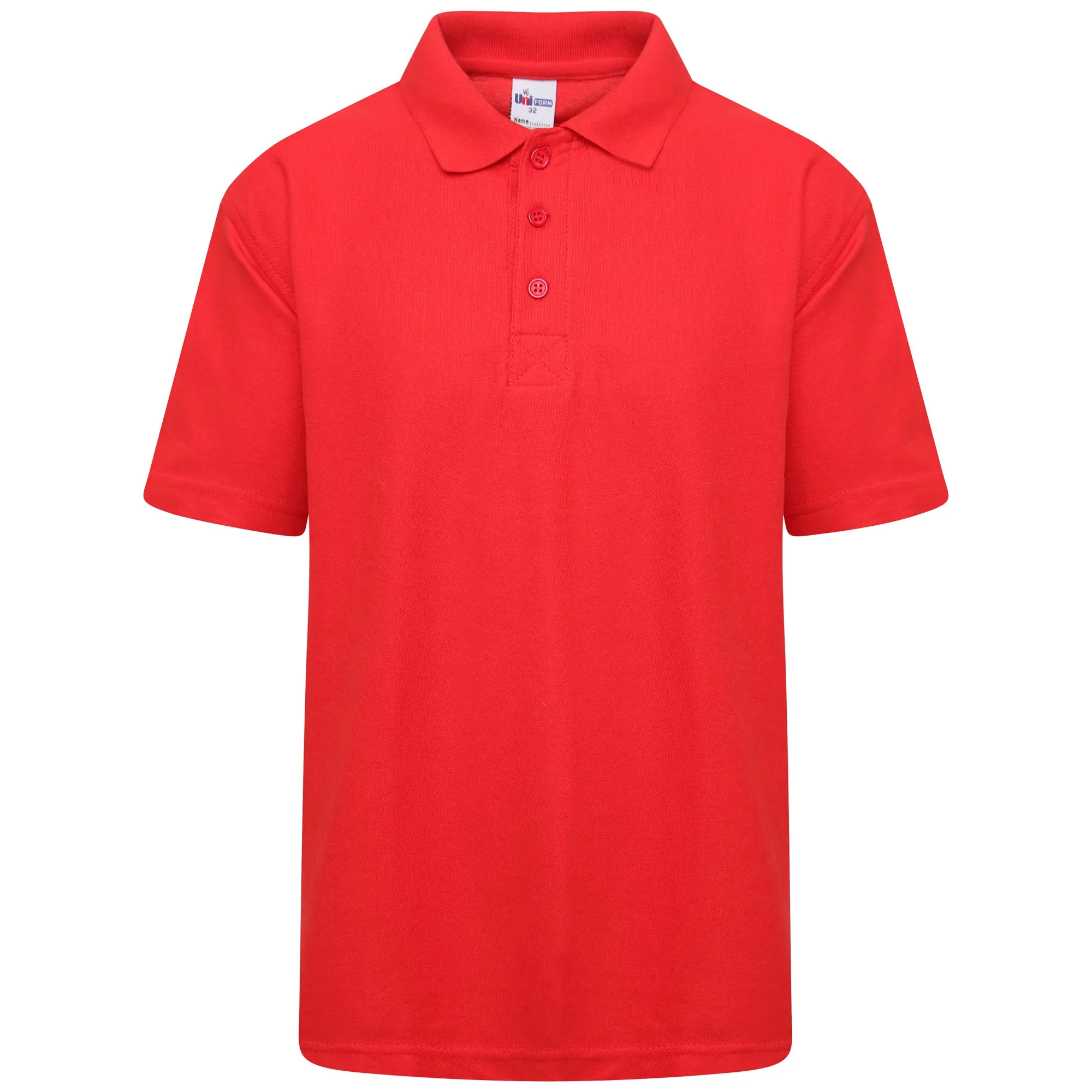 School Uniform Red Polo T Shirts Kids T Shirt Boys Girls Tee Top Sports