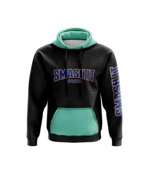 Smash It Sports Fleece Hoodie - Teal/Royal/Orange