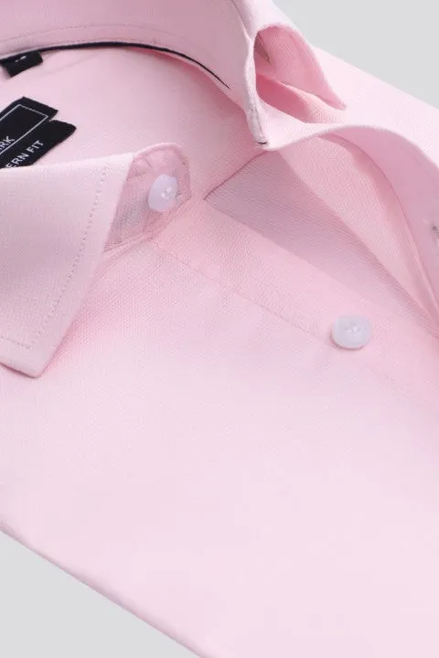 SOLID PINK FORMAL SHIRT