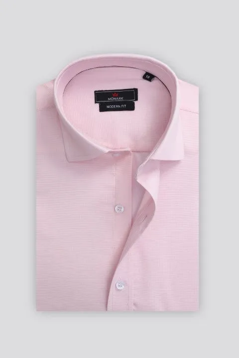 SOLID PINK FORMAL SHIRT