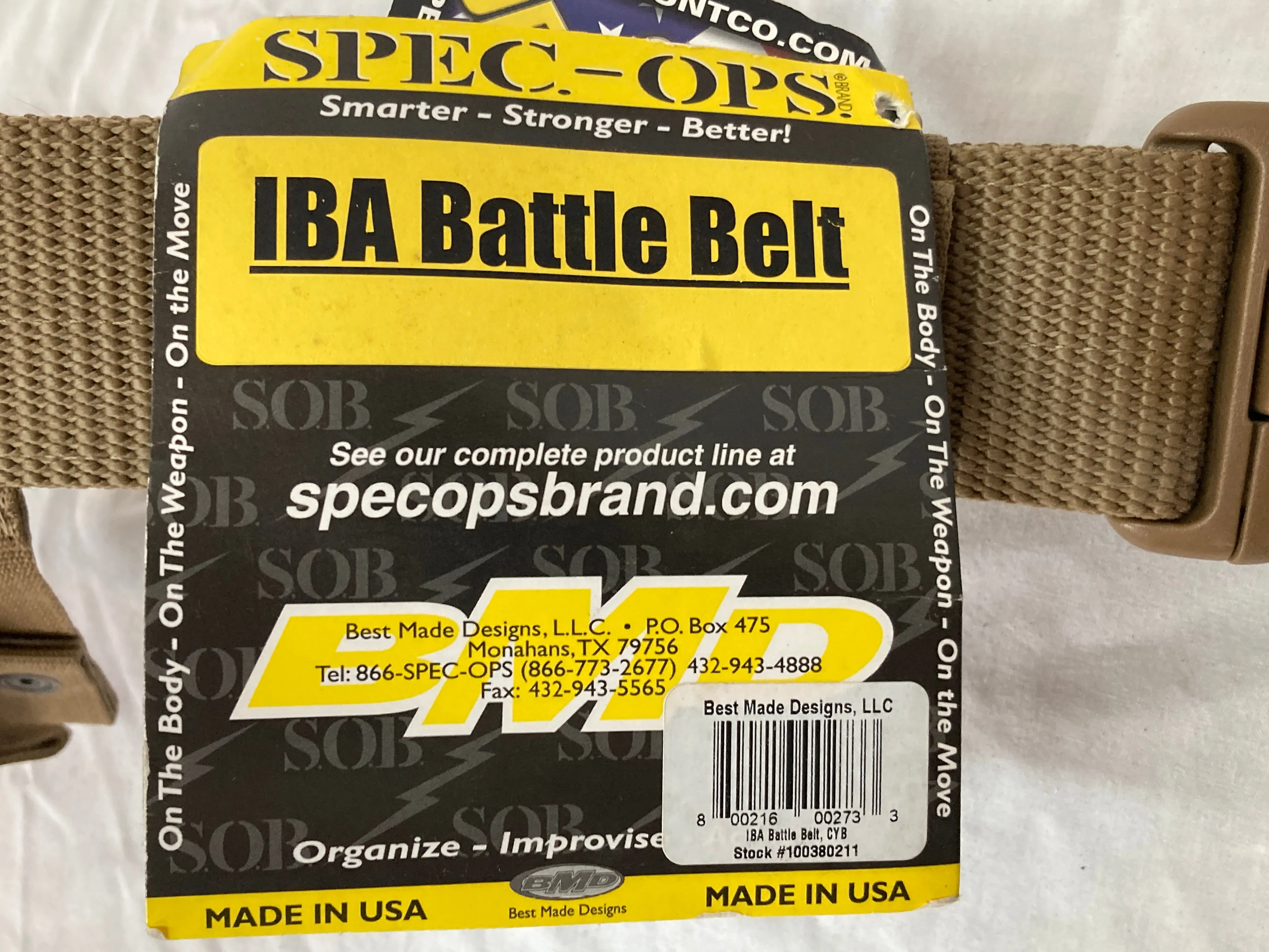 SPEC-OPS IBA Equipment Battle Belt