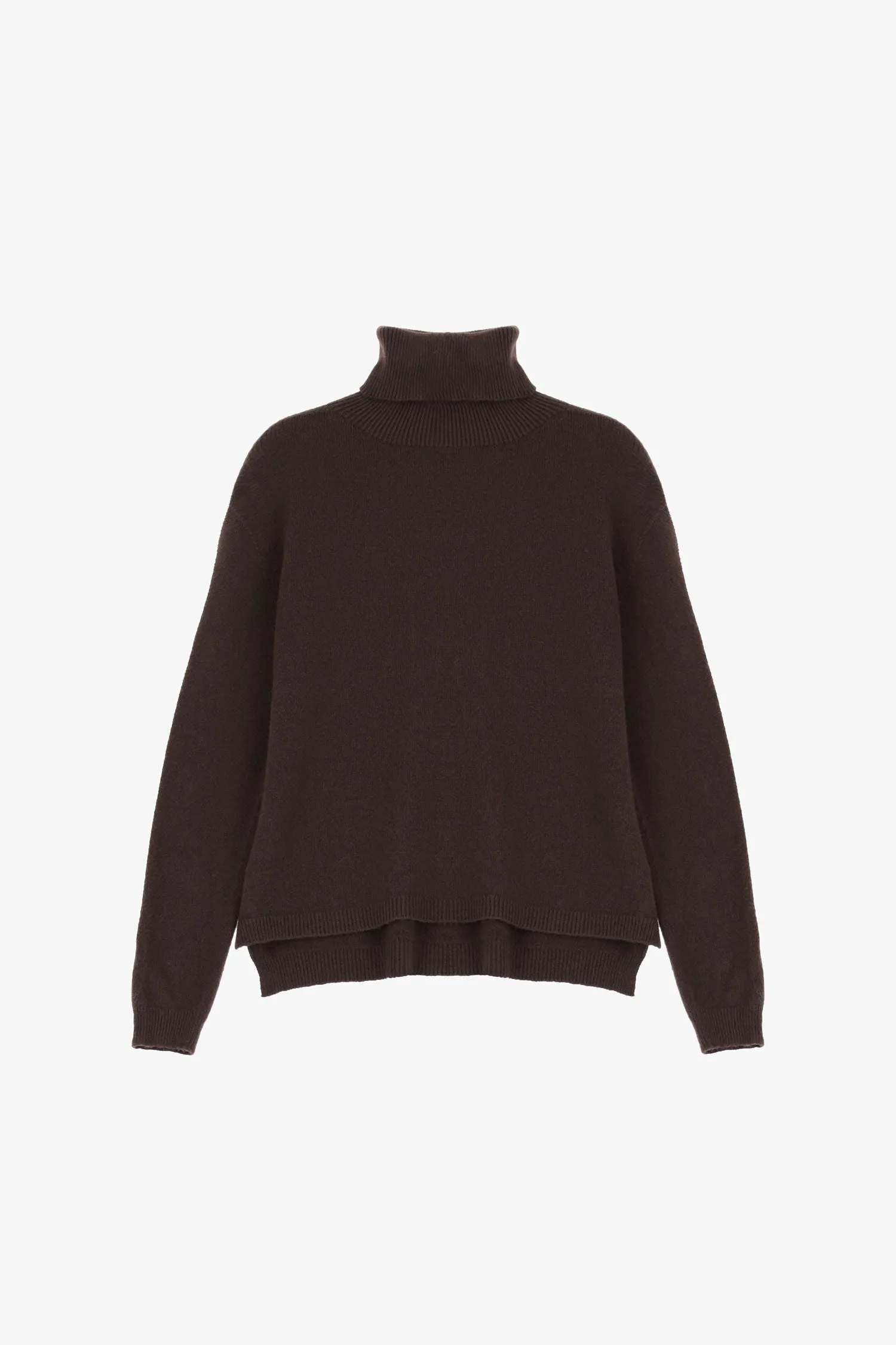 Sweater with turtleneck and long sleeves