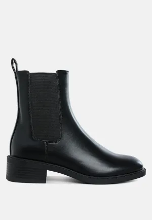 Tripoli Stacked Heel Chelsea Boots