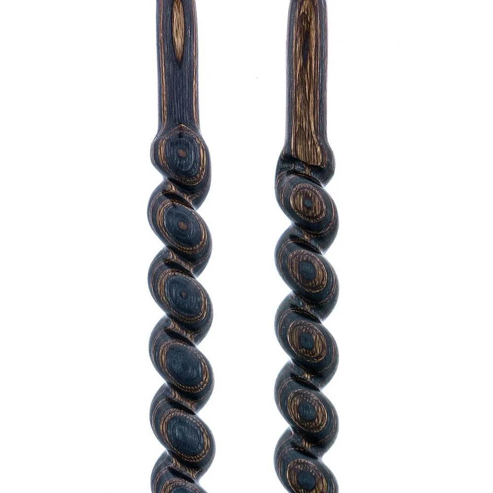 USA-Made Twisted Spiral Cane: Gunstock Brown Durable Laminate