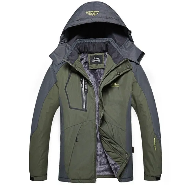 Winter Men Outdoor Jacket Waterproof Warm Coats