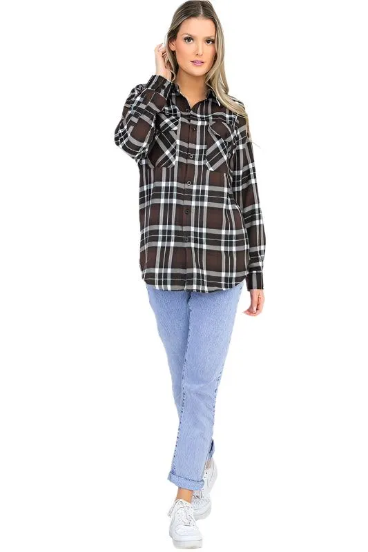 Womens Boyfriend Flannel Shirts