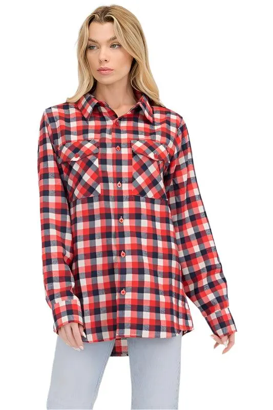 Womens Boyfriend Flannel Shirts