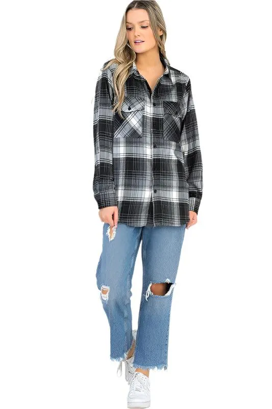 Womens Boyfriend Flannel Shirts