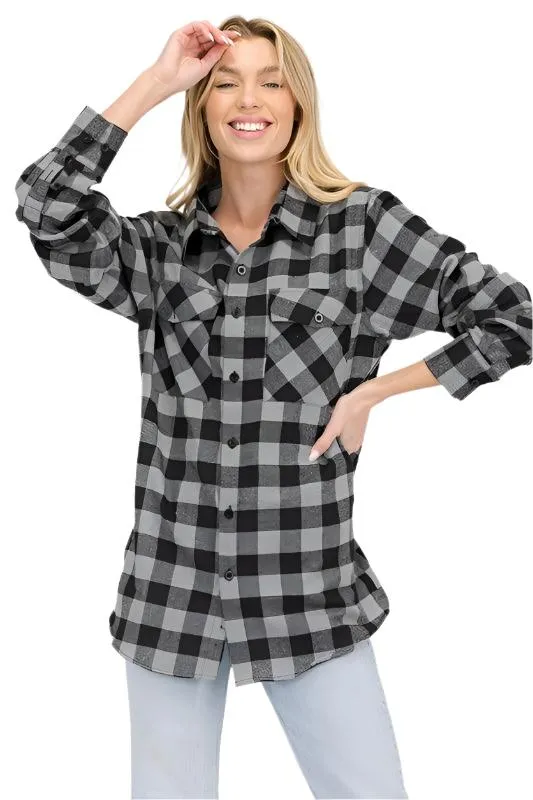 Womens Boyfriend Flannel Shirts