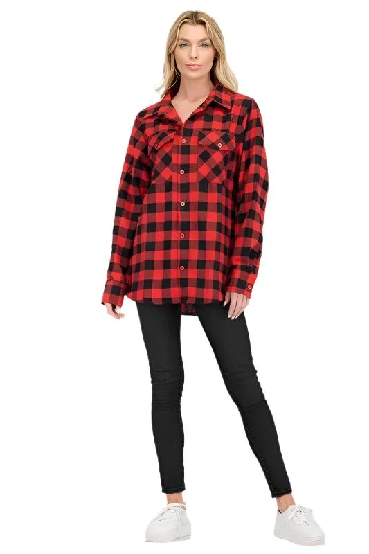 Womens Boyfriend Flannel Shirts