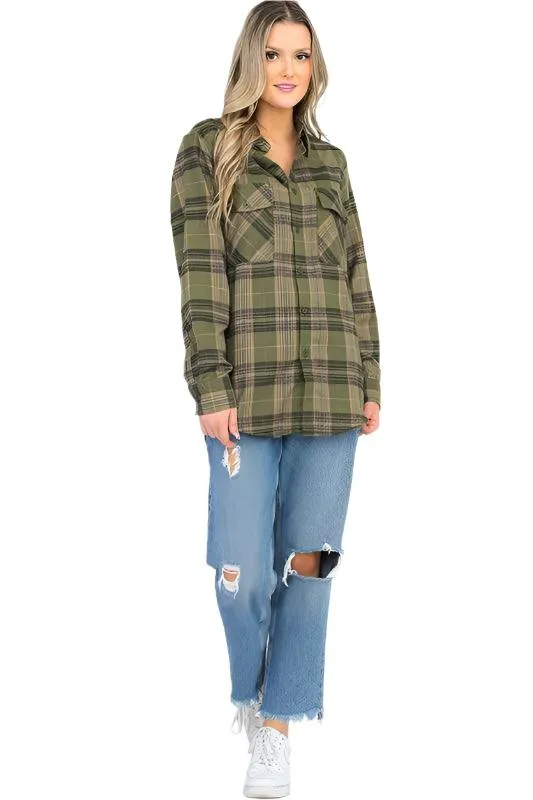 Womens Boyfriend Flannel Shirts