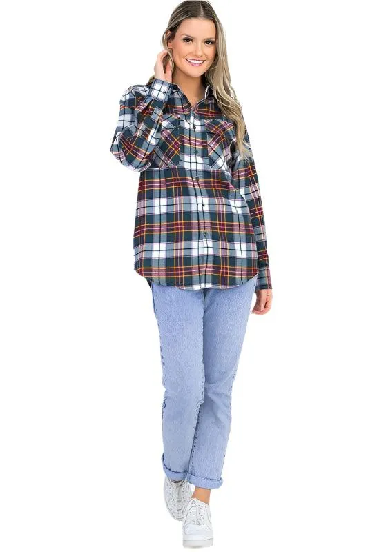 Womens Boyfriend Flannel Shirts