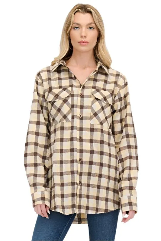 Womens Boyfriend Flannel Shirts