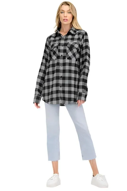 Womens Boyfriend Flannel Shirts