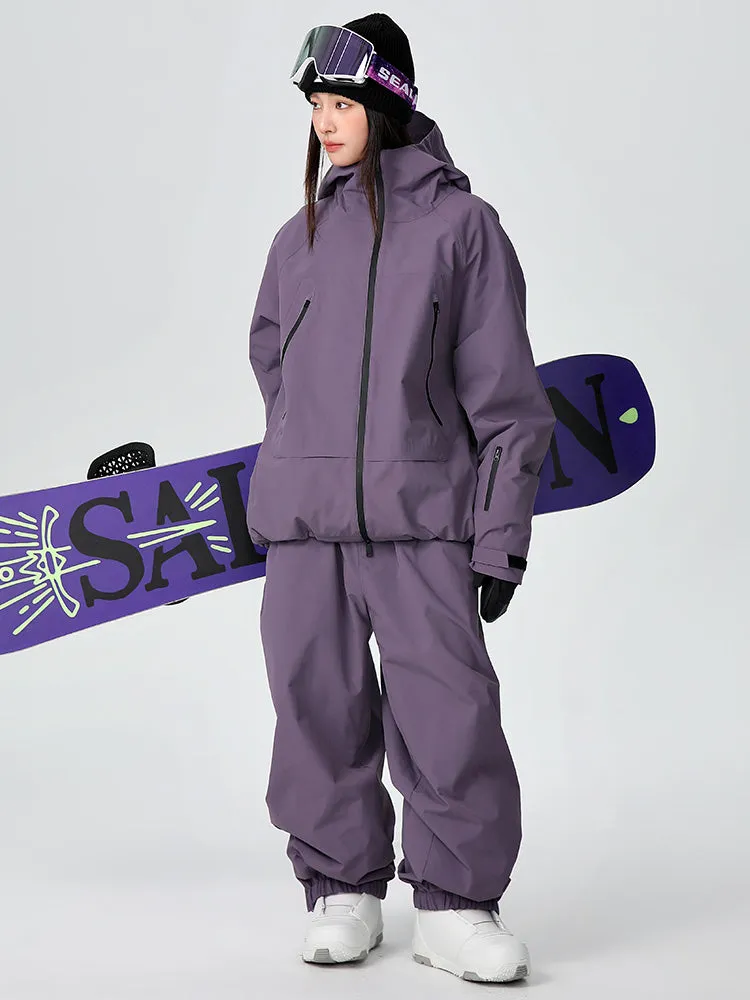 Women's Searipe Unisex Durable Mountain Pro All-Weather Baggy Snow Suit